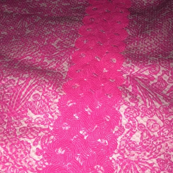 SOLD π€NWT TARGET LILLY PULITZER 2015 NEON PINK SHIFT DRESS SIZE L 10-12π€ - Picture 6 of 16